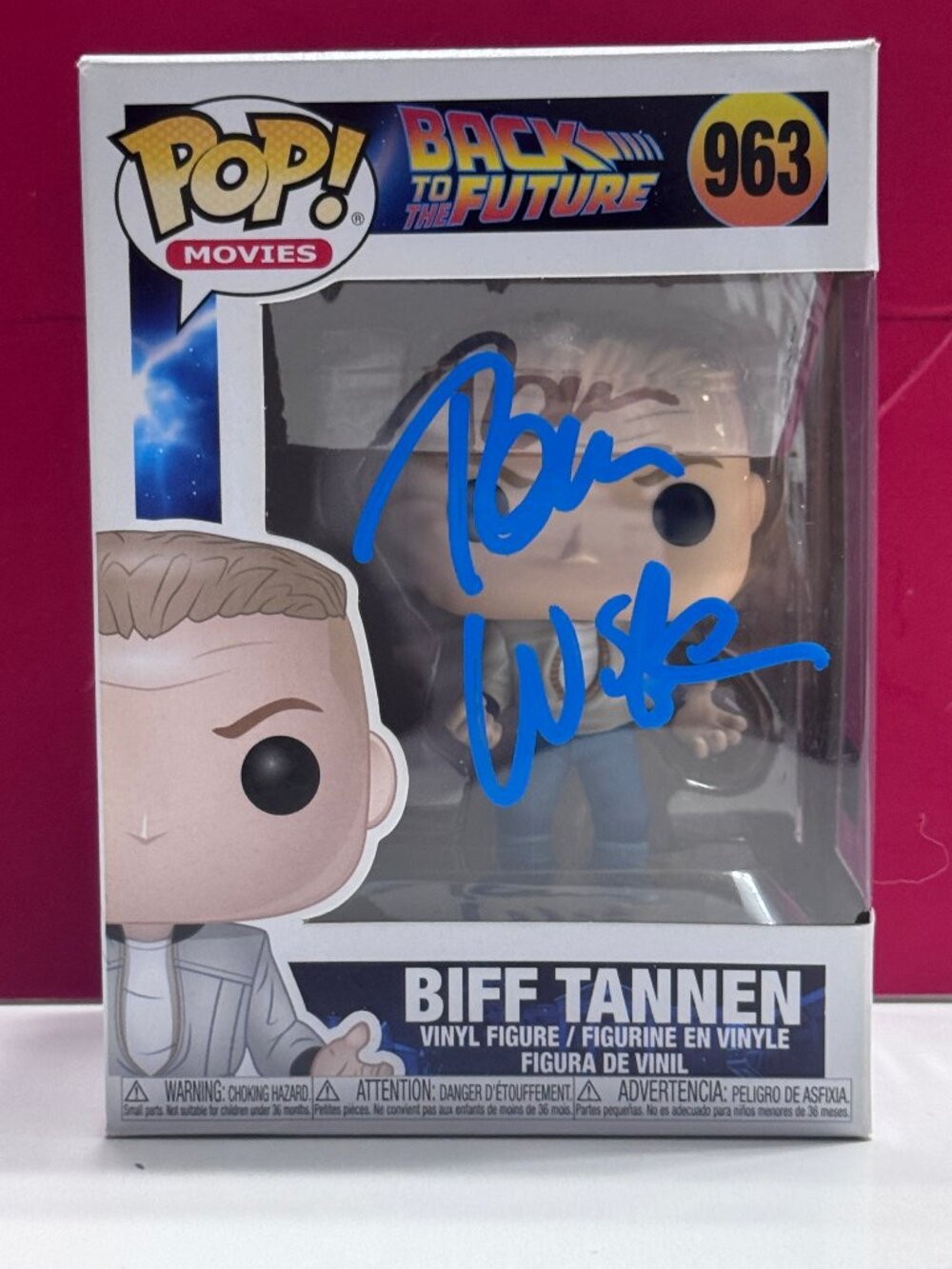 FUNKO POP Back To future BIFF TANNEN #963 Signed by Thomas Wilson COA AUTHENTIC